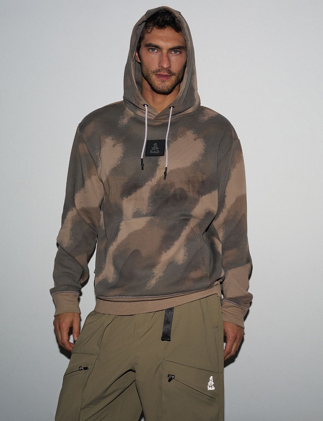 Kangaroo hoodie with a printed pattern from DEXT DAKAR - Dakar