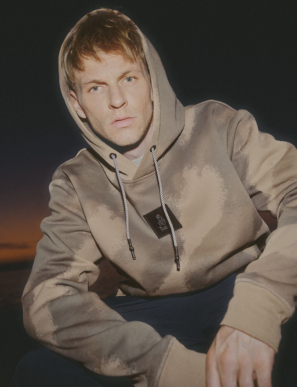 Kangaroo hoodie with a printed pattern from DEXT DAKAR - Dakar