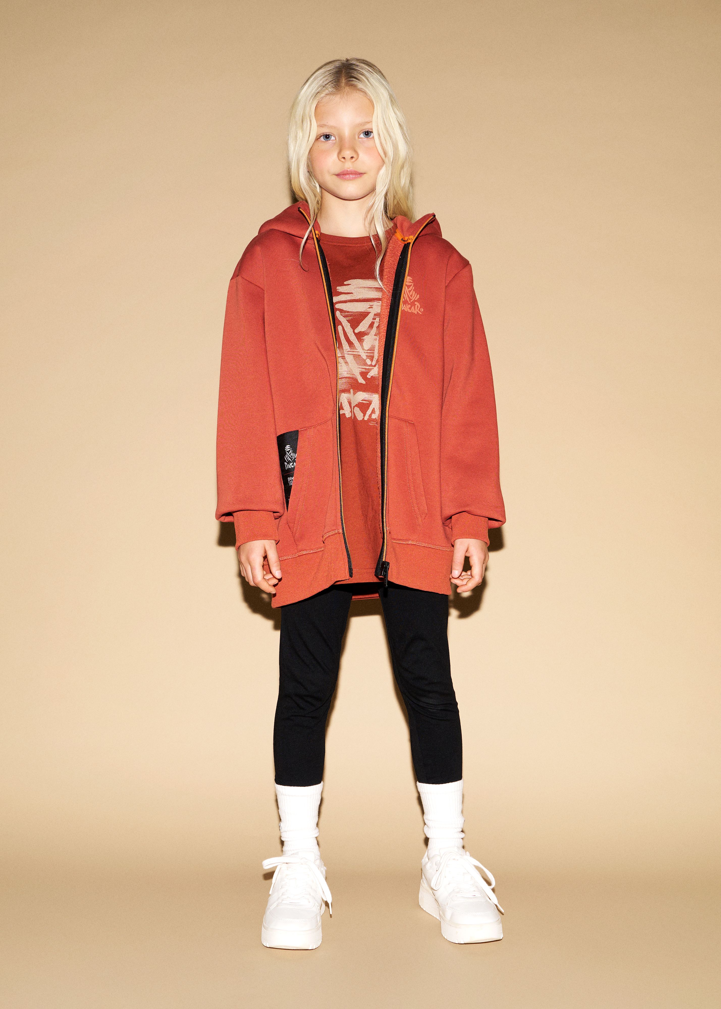 Children's unbuttoned sweatshirt from the DAKAR line. - Dakar